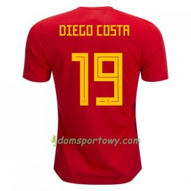 Koszulka Hiszpania Diego Costa 19 Domowe Koszulki Piłkarskie Mistrzostwa Świata 2018